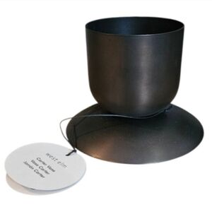 MSS West Elm Carter Matte Oil-Rubbed Bronze Small Metal Vase NIB